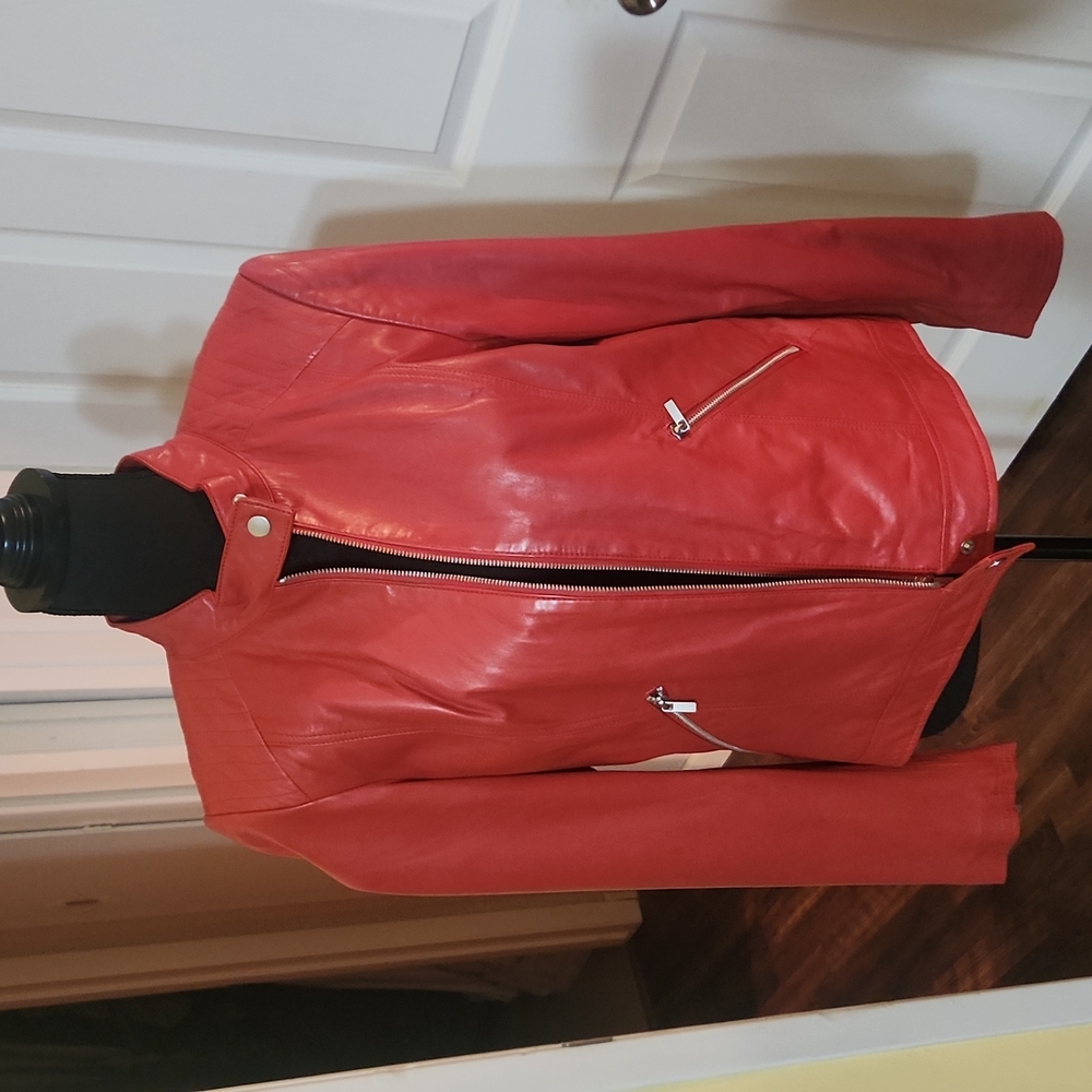 Women leather jacket